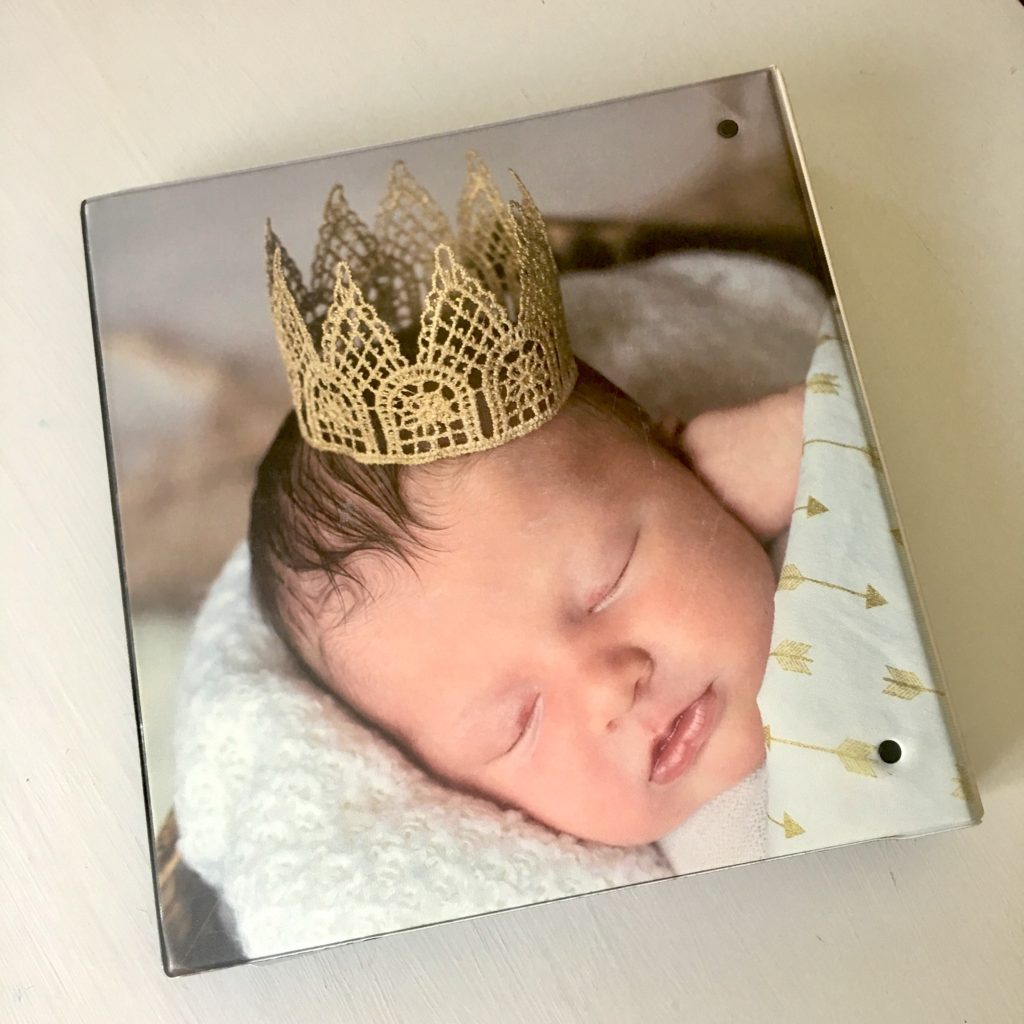 Back of Custom Baby Book