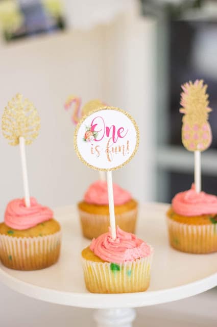 Summer Party Cupcake Toppers