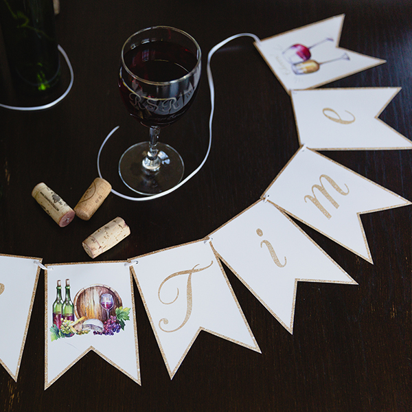 Wine Tasting Party Banner