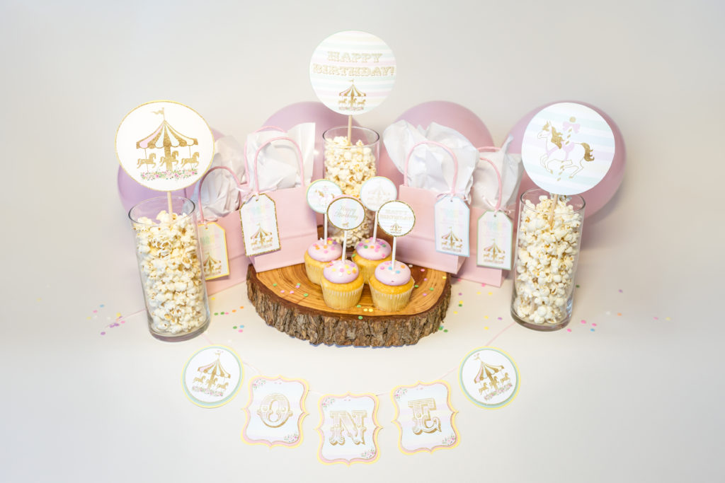 Carousel First Birthday Party Decorations