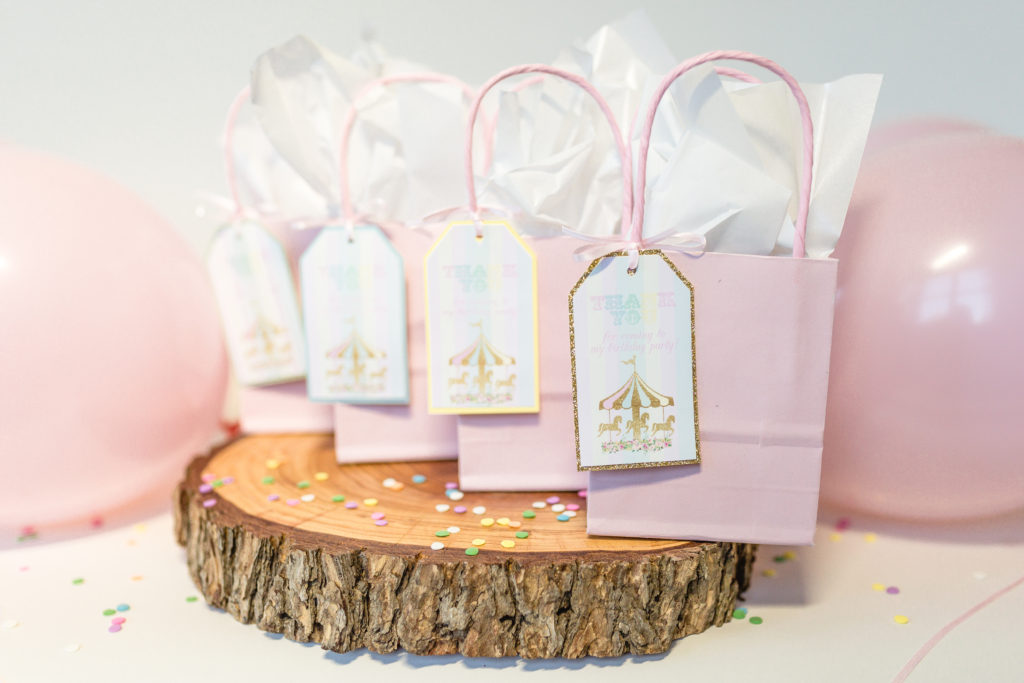 Carousel Birthday Party Favor Tags