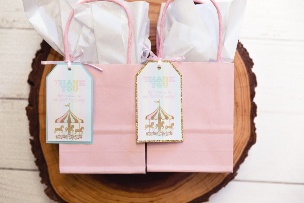 Carousel Party Favor Tags