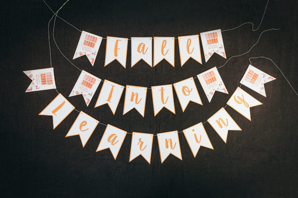 Fall Into Learning Class Party Banner