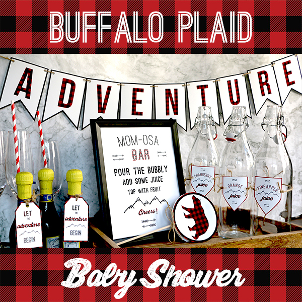 Buffalo Plaid Baby Shower