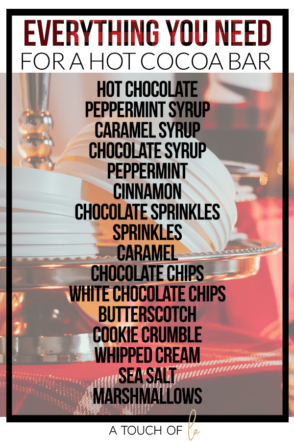 Everything You Need for a Hot Cocoa Bar
