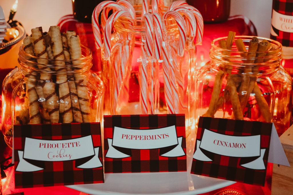 Peppermints and Cinnamon Sticks Labels