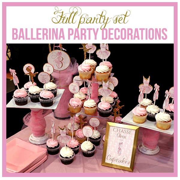 Full Ballerina Party Decorations Set