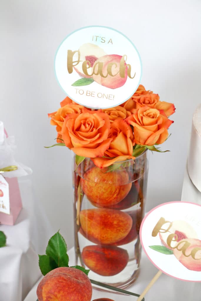 It's a Peach to be One Party Decorations
