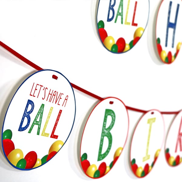 lets have a ball birthday banner