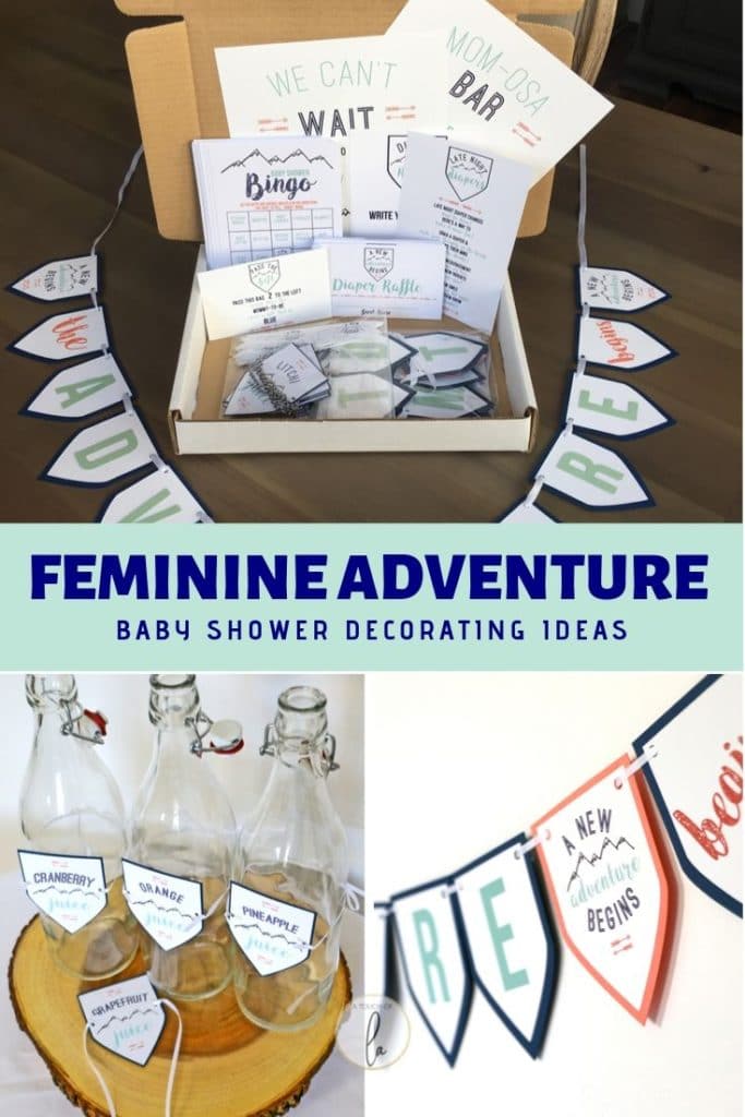 Girl Adventure Baby Shower Decorations