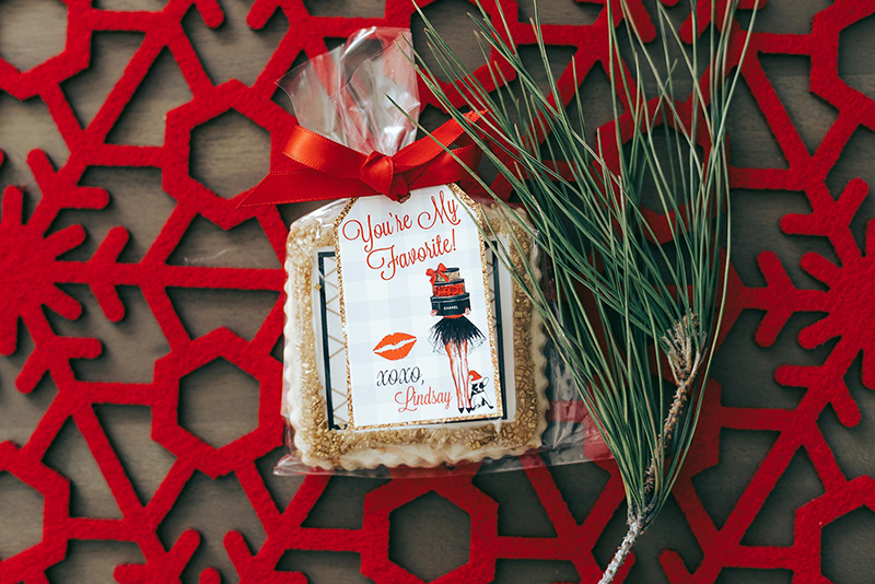 Christmas party favor ideas: Custom Cookies