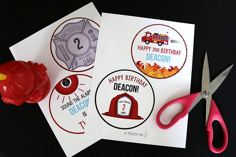 Firefighter Party Theme: Firefighter Birthday Party Printable Centerpiece Sticks