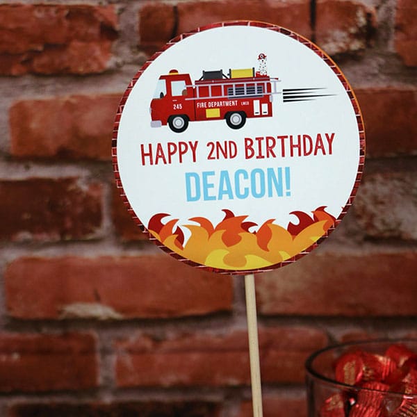 Firefighter Party Supplies: Custom Firefighter Party Decorations