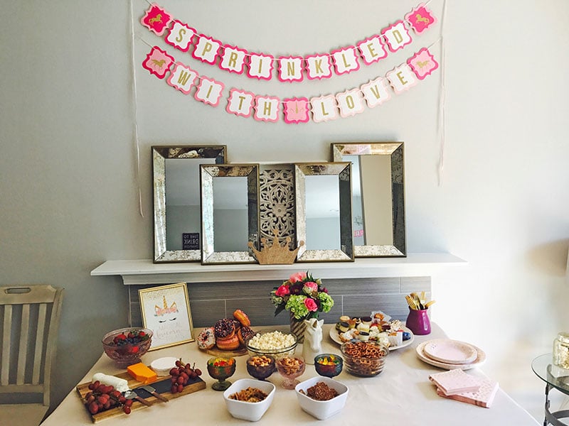 Sprinkled with Love Unicorn Banner