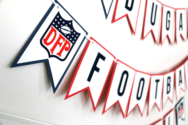 NFL Inspired Party: Football Party Banner