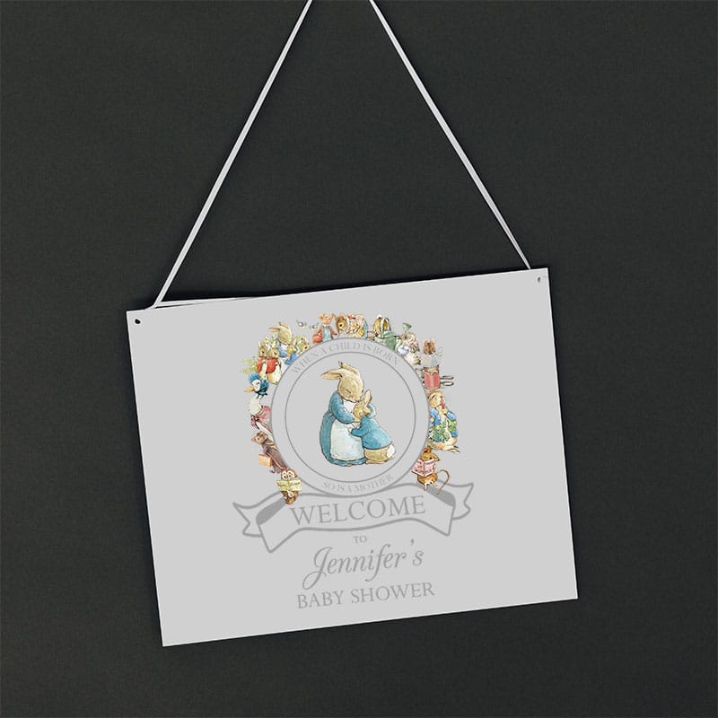 Peter Rabbit Welcome Sign