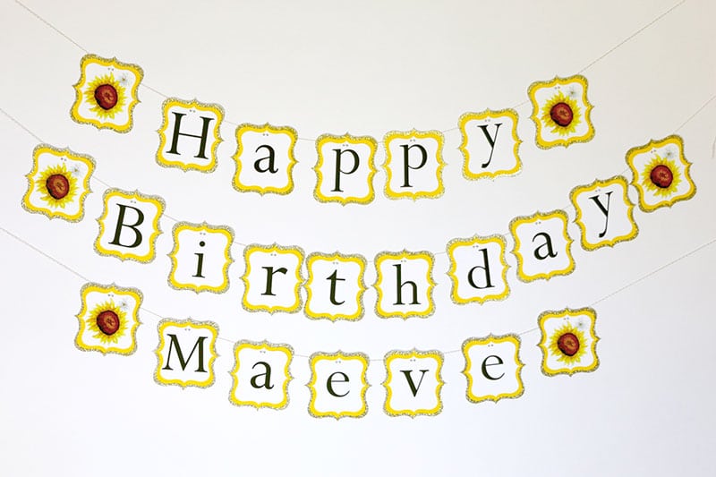 Sunflower HBD Banner