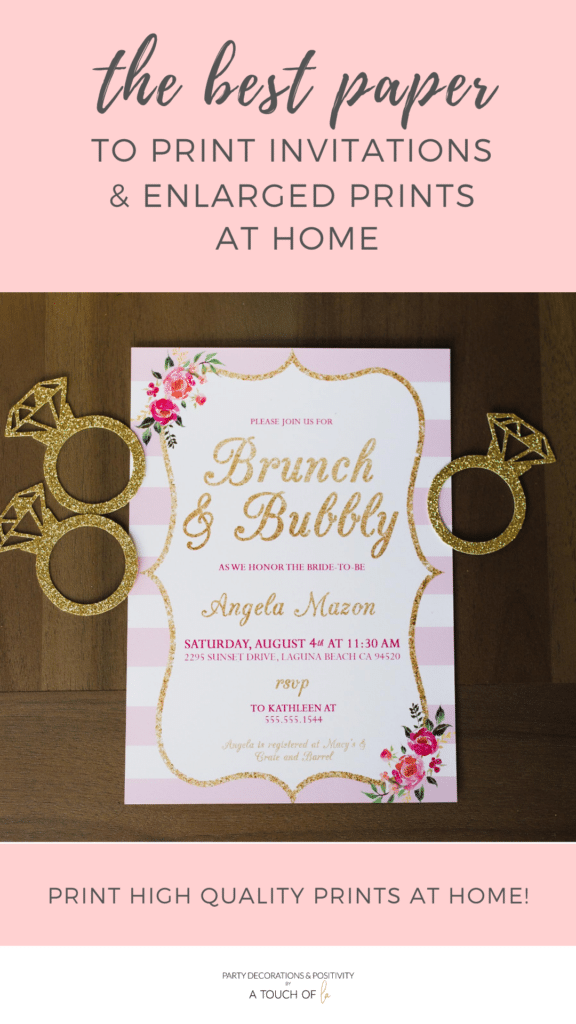 The Best Paper to Print Invitations at Home