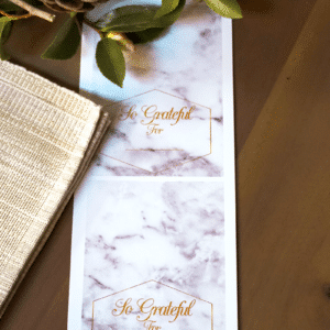 Marble Thanksgiving Placecards