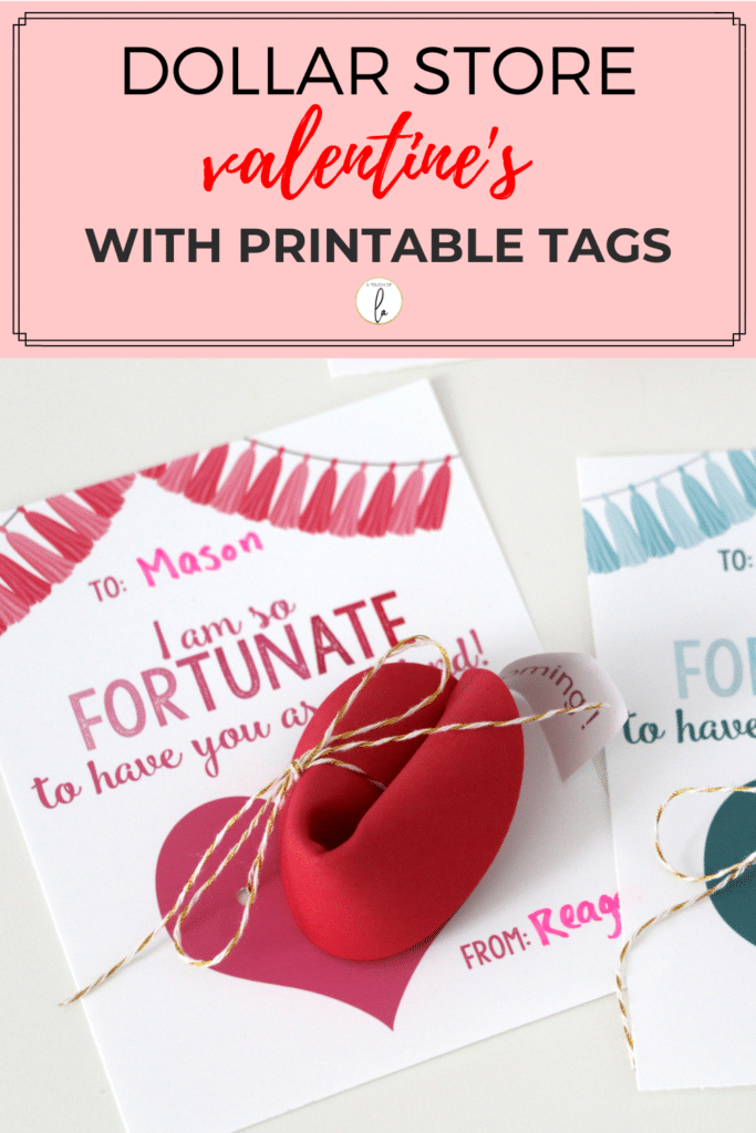 Dollar Store Valentine's with Printable Tags