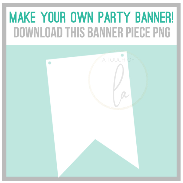Banner Piece PNG: A Template for DIY Party Banners