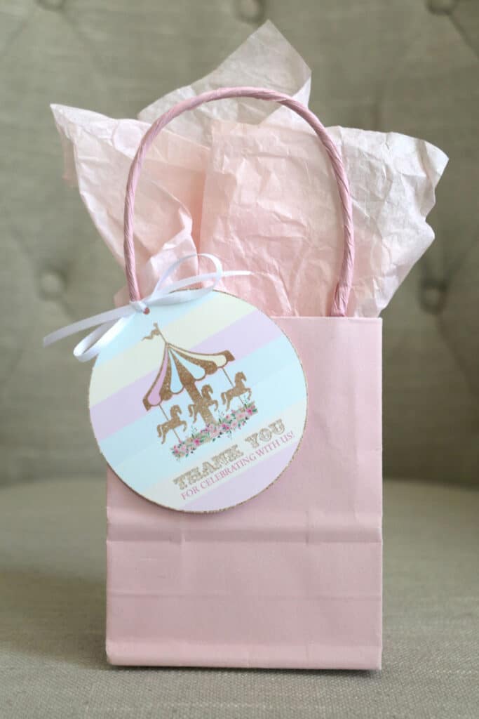Make Adorable Girls Birthday Tags with Your Cricut: Carousel Party Favor Tags