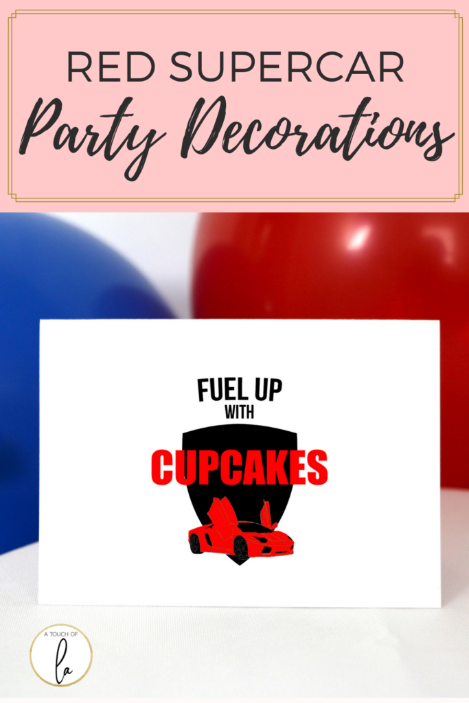 How To Decorate a Red Supercar Party