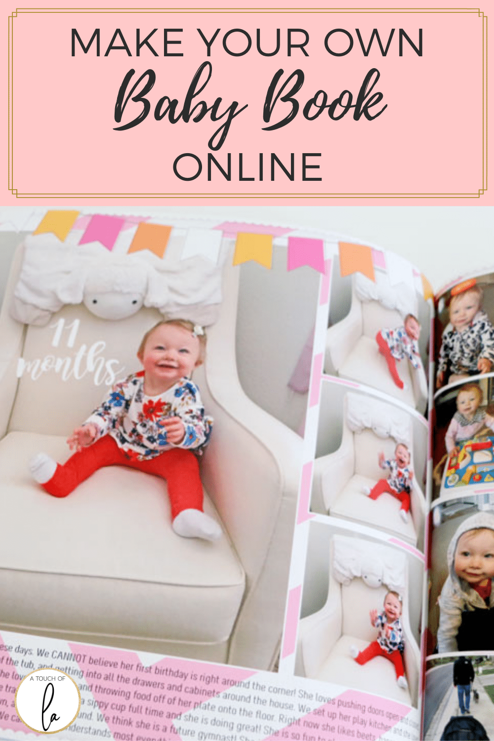 Make Your Own Baby Book Online 1st Year Photobook A Touch of LA