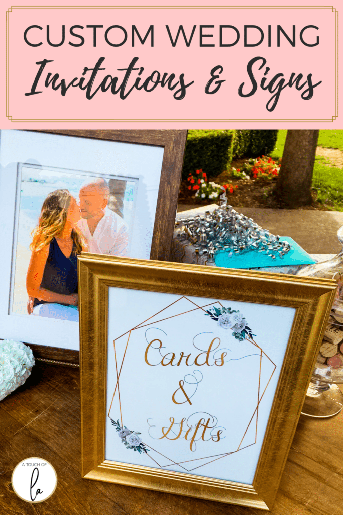 Custom Wedding Invitations and Signs