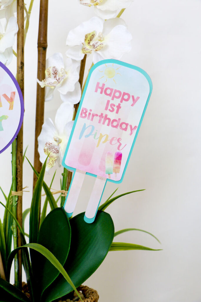 Centerpiece Ideas for Popsicle Party