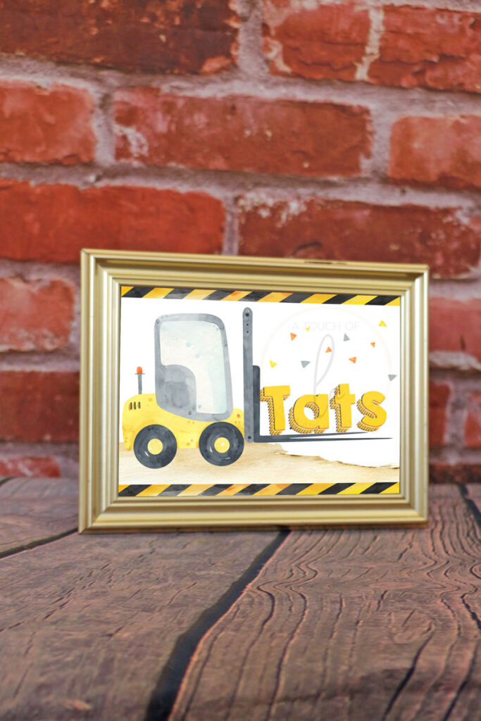 Tats Sign for Construction Party