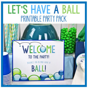 Let's Have A Ball Party Decorations Party Pack