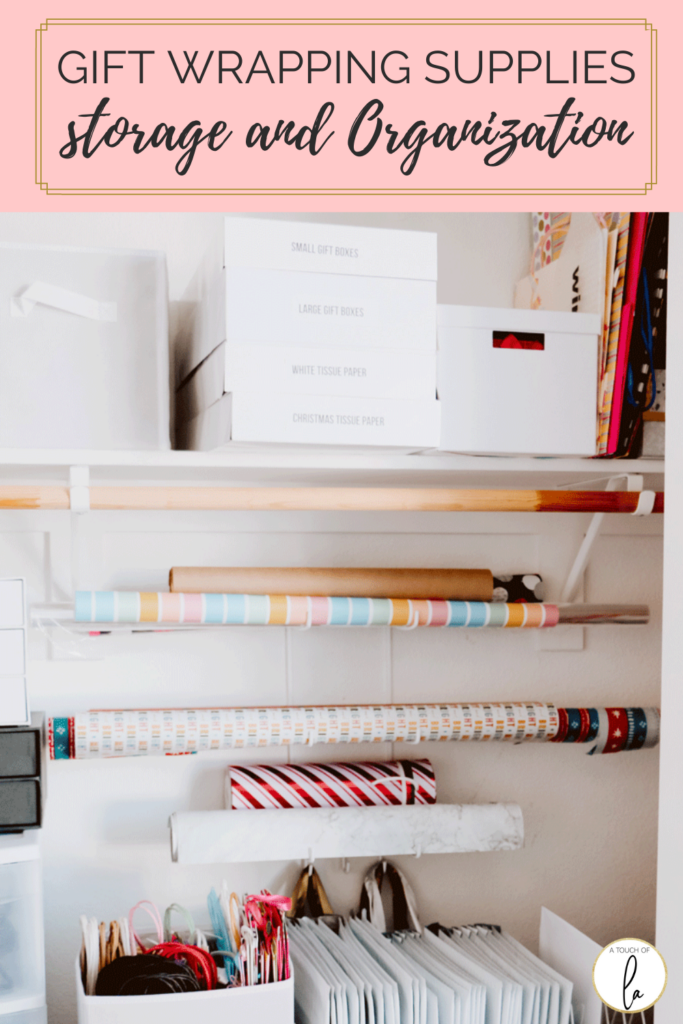 Gift Wrapping Supplies Organization and Storage