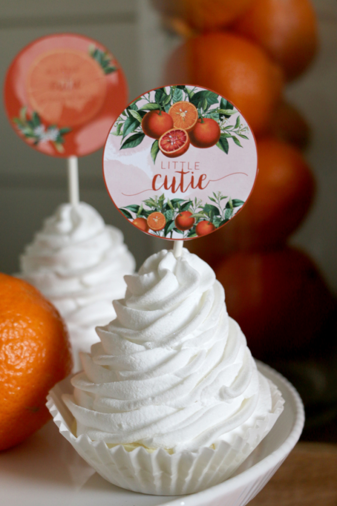 Cutie Cupcake Toppers for baby shower
