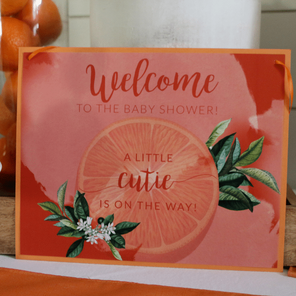 Little Cutie Welcome Sign