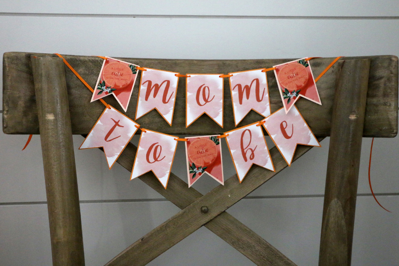 Mom to be Banner for Printable Little Cutie Baby Shower Decorations
