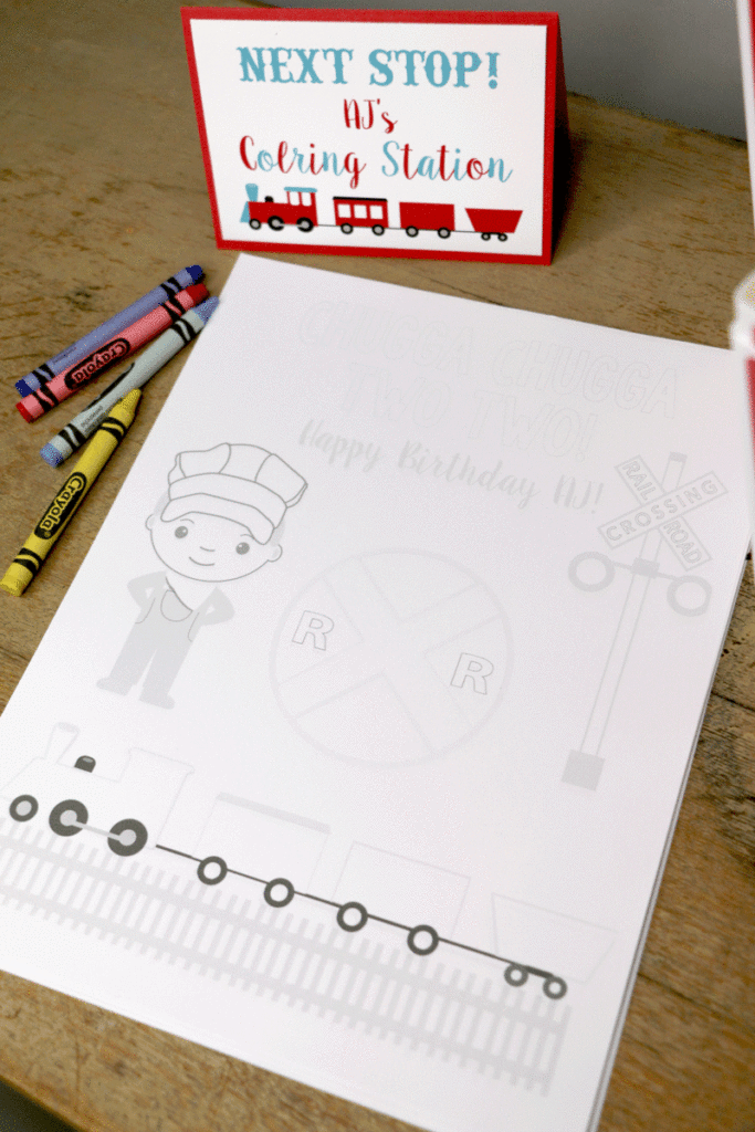 Train Party Coloring Page: Why I Use Photoshop To Create & Sell Printables on Etsy