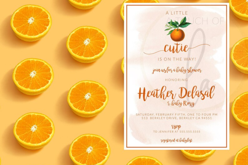 Digital Cutie Shower Invitation